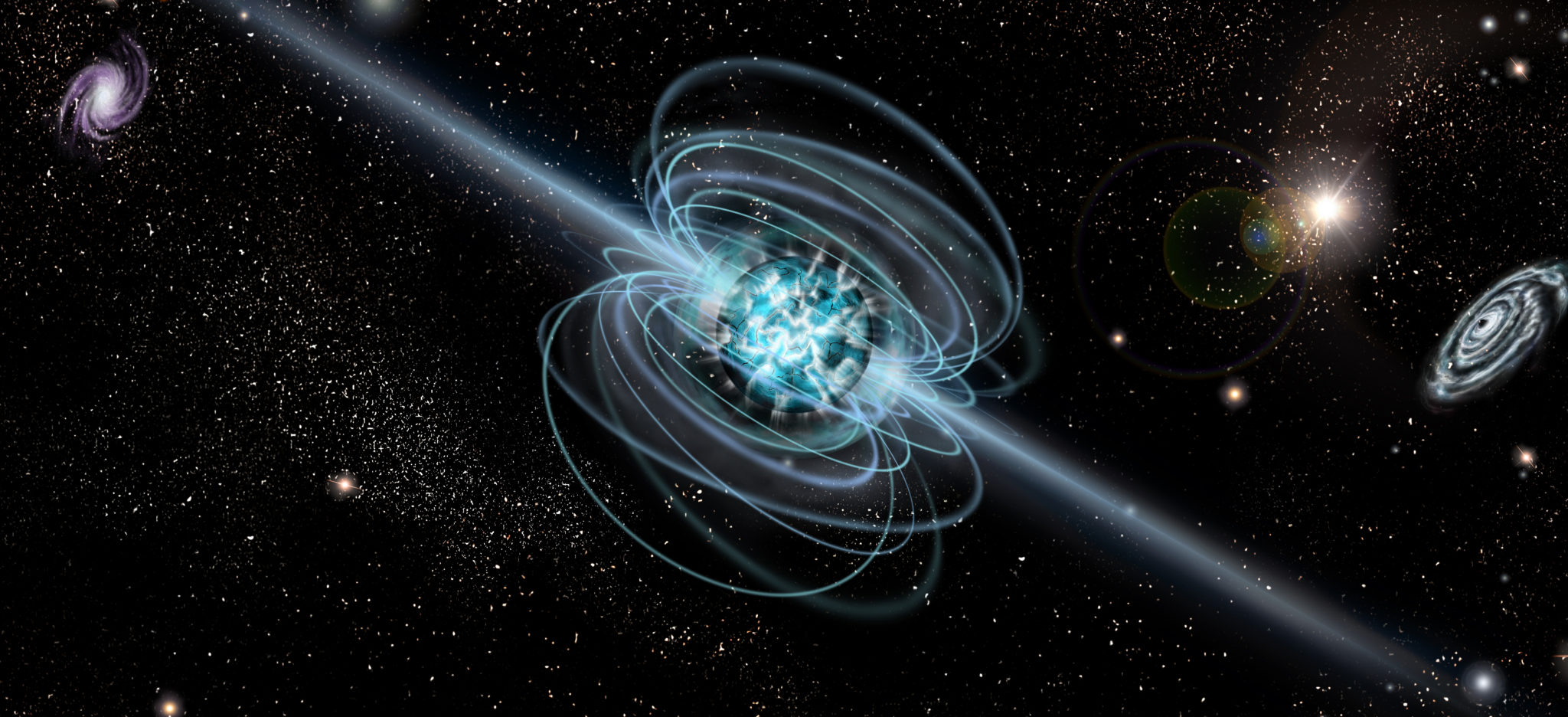 Magnetar,Neutron,Star,With,High,Magnetic,Field,In,A,Deep