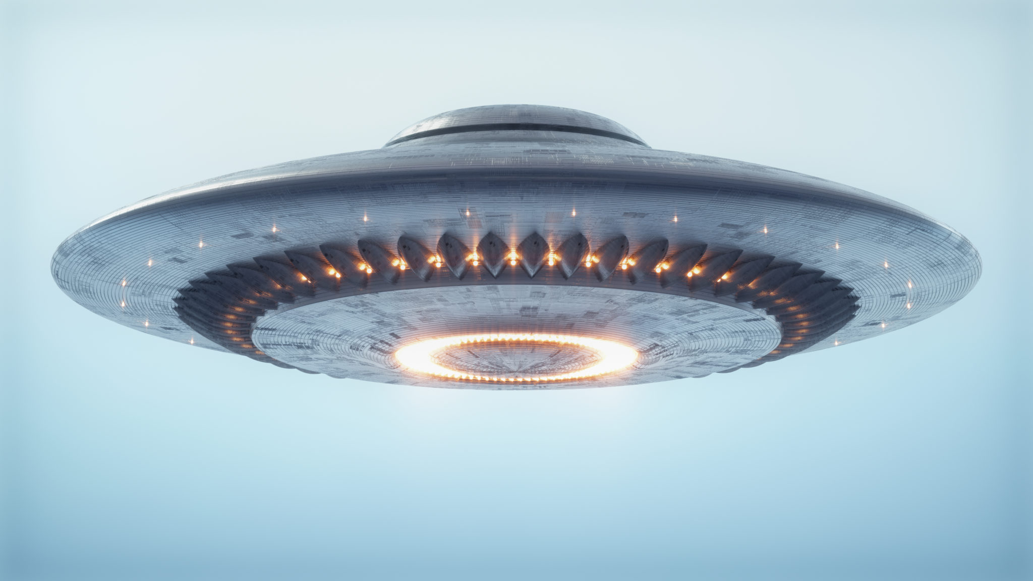 Unidentified,Flying,Object.,Ufo,With,Clipping,Path,Included.,3d,Illustration.